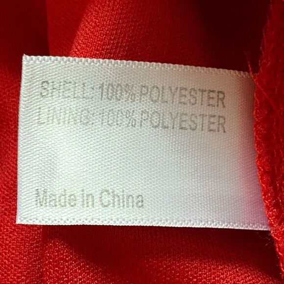 Sold! Lane Bryant Womens Blouse Size 24 Red Scalloped Lace Peplum Shirt Top - Picture 10 of 11